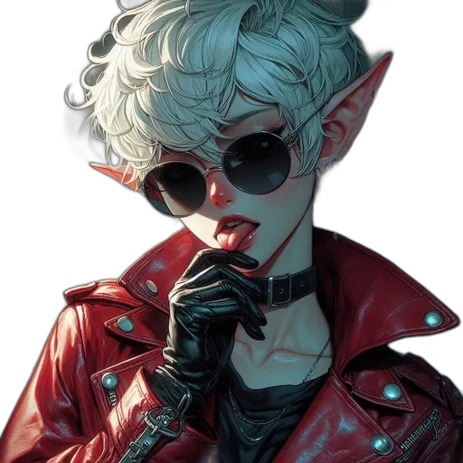 jacket, mask, face, cyberpunk, fantasy art, concept art, comic book art, red transparent PNG cut-out