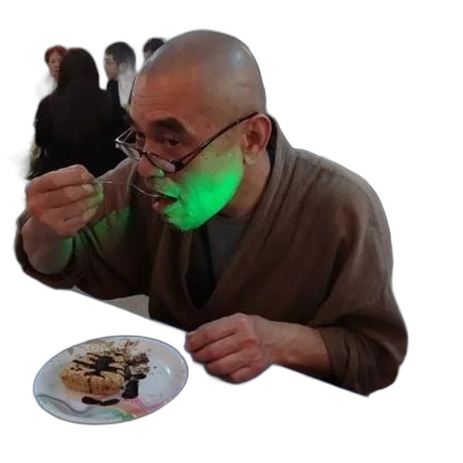 food, mask, staff, creature, person, glasses, brown, robe transparent PNG cut-out