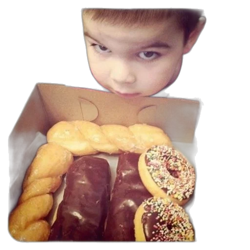 food, creature, face, animal, photorealistic, child, looks, box transparent PNG cut-out