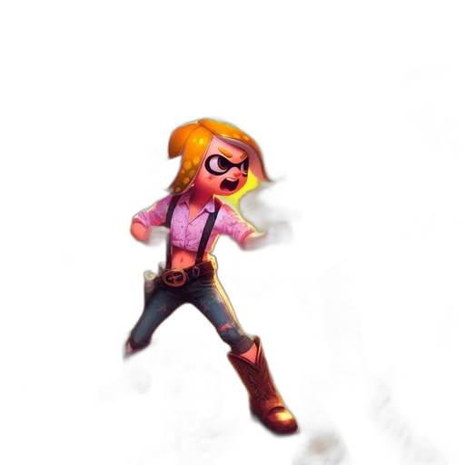 staff, weapon, jacket, mask, concept art, 3d render, pixel art, watercolor transparent PNG cut-out