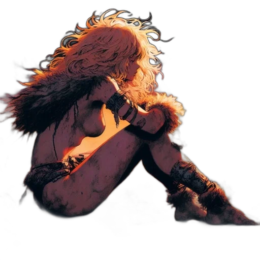 hair, mask, concept art, fantasy art, comic book art, pixel art, fire, dark transparent PNG cut-out