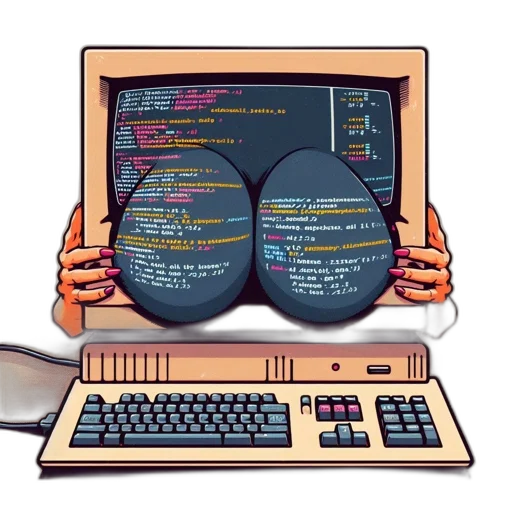 pixel art, concept art, cyberpunk, 3d render, vintage, computer, monitor, displays transparent PNG cut-out