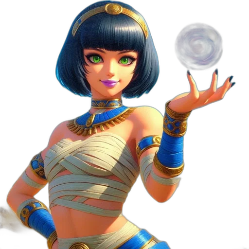 staff, mask, jewelry, weapon, concept art, fantasy art, 3d render, anime transparent PNG cut-out
