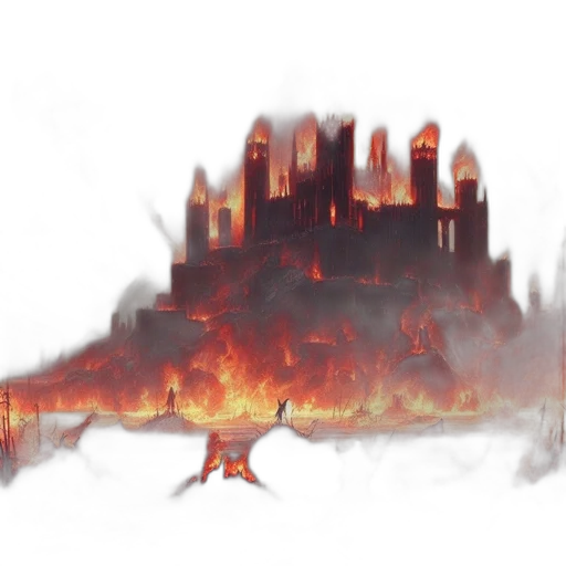 dragon, weapon, concept art, fantasy art, pixel art, comic book art, fire, fog transparent PNG cut-out