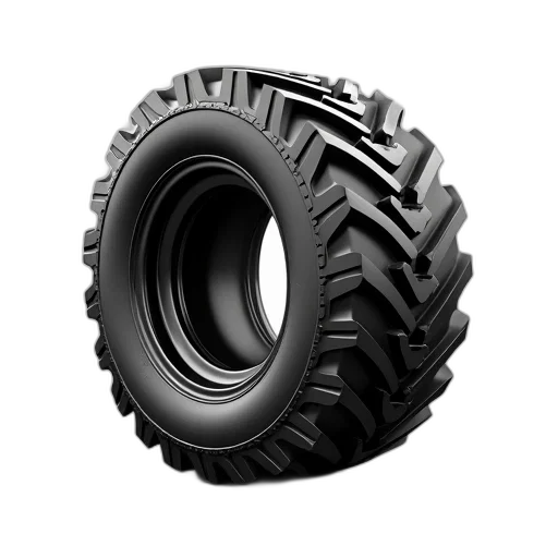 3d render, black, tire, icon, white, background transparent PNG cut-out