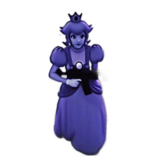 dress, crown, staff, jewelry, concept art, 3d render, pixel art, vaporwave transparent PNG cut-out