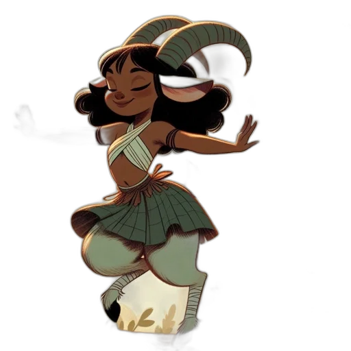 concept art, fantasy art, watercolor, pixel art, earth tones, green, girl, head transparent PNG cut-out