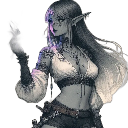 staff, fantasy art, concept art, pixel art, cyberpunk, dark, monochrome, pastel transparent PNG cut-out