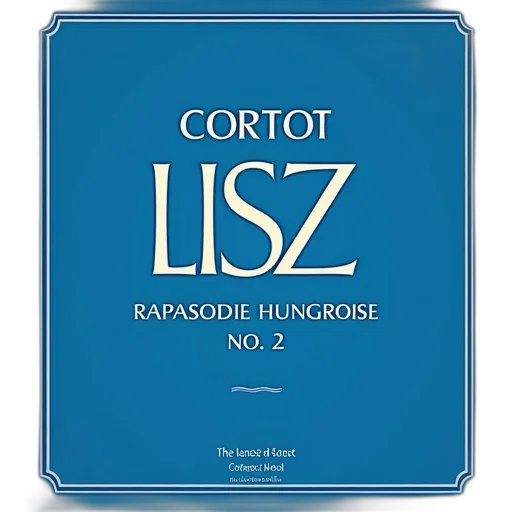 cover, book, cortot, liszt, rhapsodie, hungroise, blue, background transparent PNG cut-out