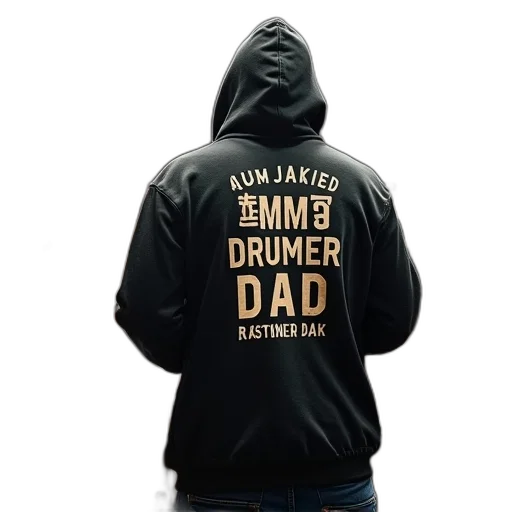 jacket, drummer, dad, funny transparent PNG cut-out