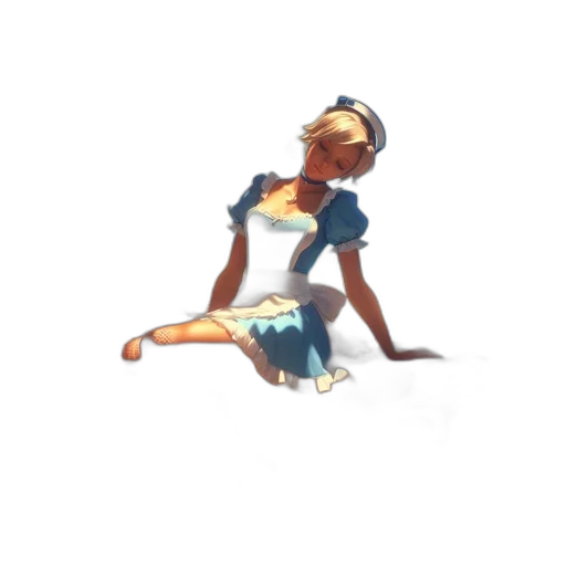dress, staff, crown, weapon, concept art, pixel art, anime, 3d render transparent PNG cut-out