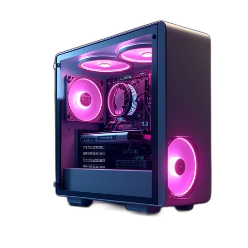 robot, weapon, 3d render, cyberpunk, vaporwave, concept art, neon, pastel transparent PNG cut-out