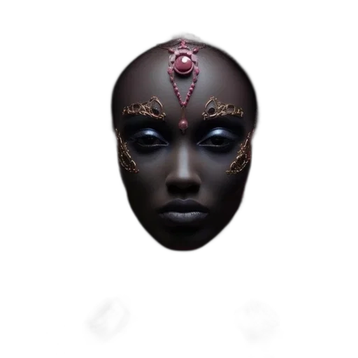 mask, jewelry, face, crown, concept art, 3d render, photorealistic, fantasy art transparent PNG cut-out