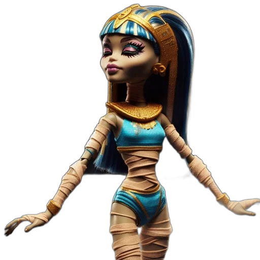 jewelry, 3d render, concept art, fantasy art, cartoon, ancient, egyptian-inspired, figurine transparent PNG cut-out