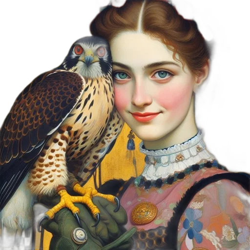 jewelry, face, animal, crown, oil painting, photorealistic, fantasy art, concept art transparent PNG cut-out