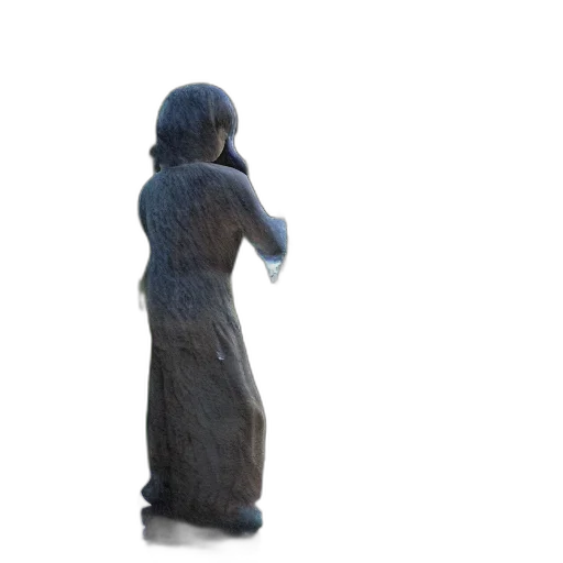 dress, staff, creature, robot transparent PNG cut-out