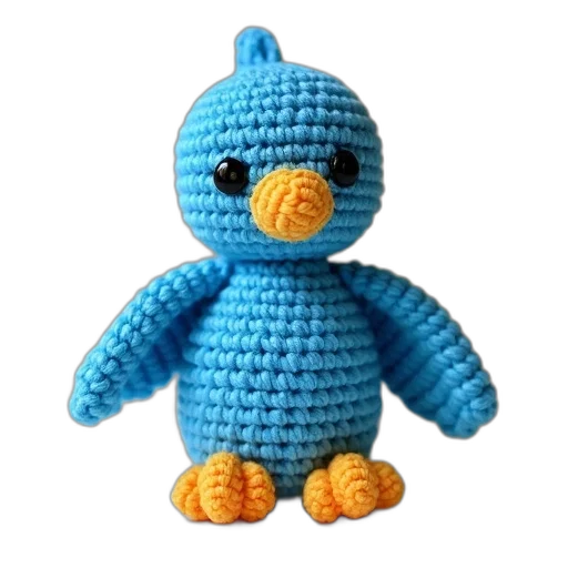 creature, pixel art, 3d render, blue transparent PNG cut-out
