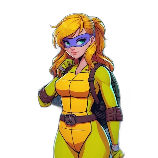 jacket, comic book art, concept art, cartoon, pixel art, neon, golden, green transparent PNG cut-out