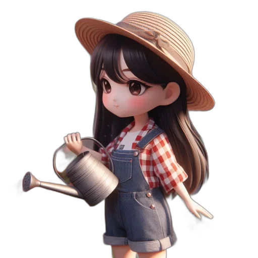 hat, food, staff, bottle, 3d render, anime, cartoon, photorealistic transparent PNG cut-out