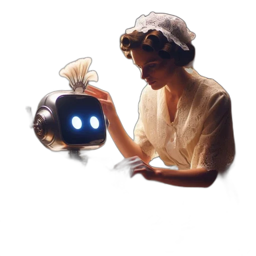 robot, mask, hat, creature, concept art, pixel art, 3d render, vaporwave transparent PNG cut-out
