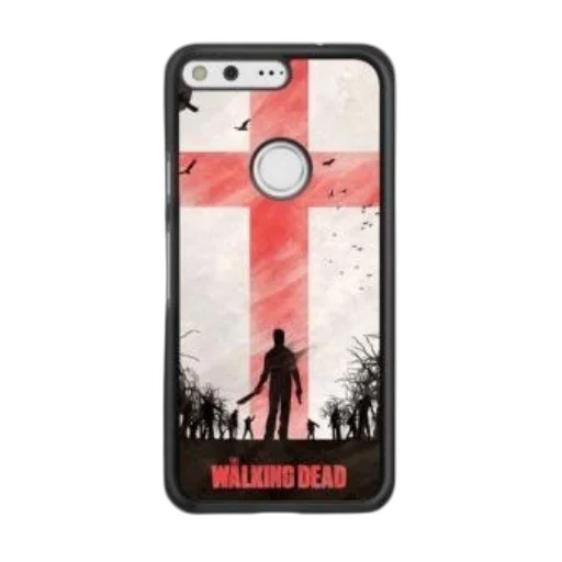 image, phone, case, red, cross, design, text, walking transparent PNG cut-out