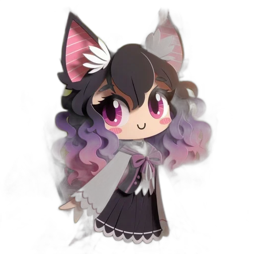 staff, creature, animal, anime, fantasy art, pixel art, concept art, dark transparent PNG cut-out