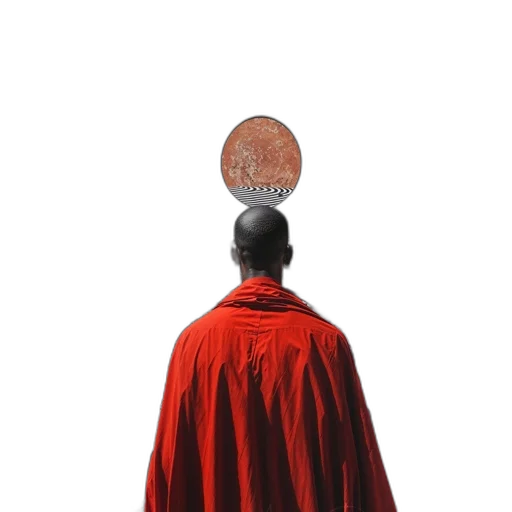 jacket, crown, staff, mask, concept art, individual, red, robe transparent PNG cut-out