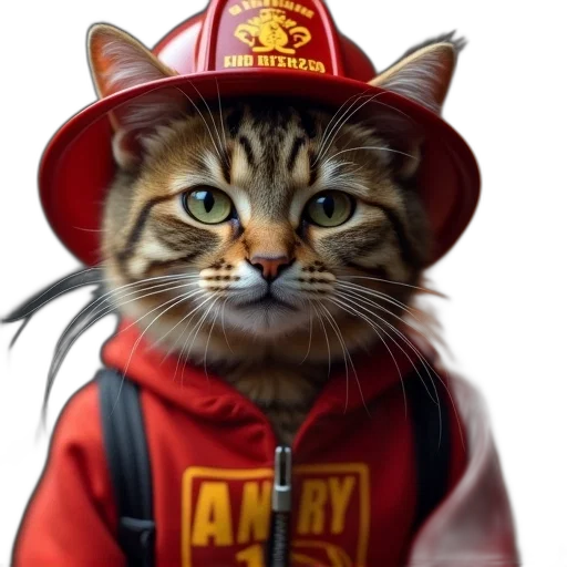 staff, animal, hat, jacket, photorealistic, concept art, oil painting, fantasy art transparent PNG cut-out