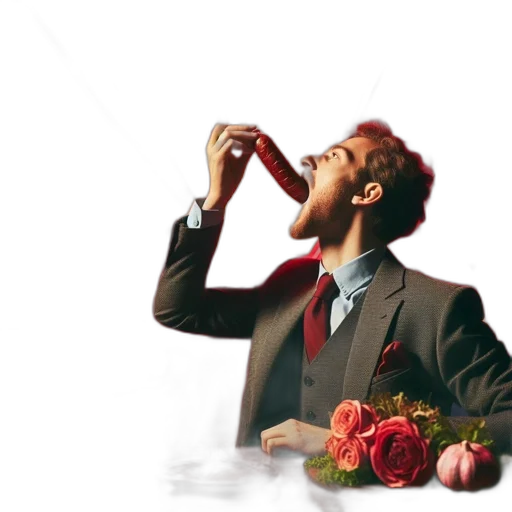 food, staff, bottle, weapon, photorealistic, concept art, 3d render, red transparent PNG cut-out