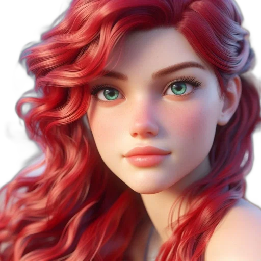face, crown, hair, jewelry, fantasy art, photorealistic, 3d render, concept art transparent PNG cut-out