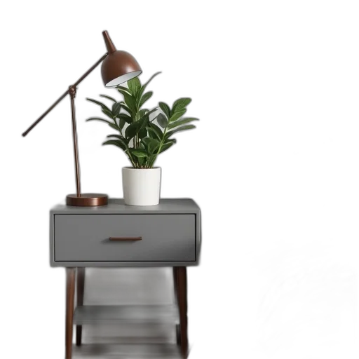 furniture, staff, robot, 3d render, photorealistic, concept art, forest, earth tones transparent PNG cut-out