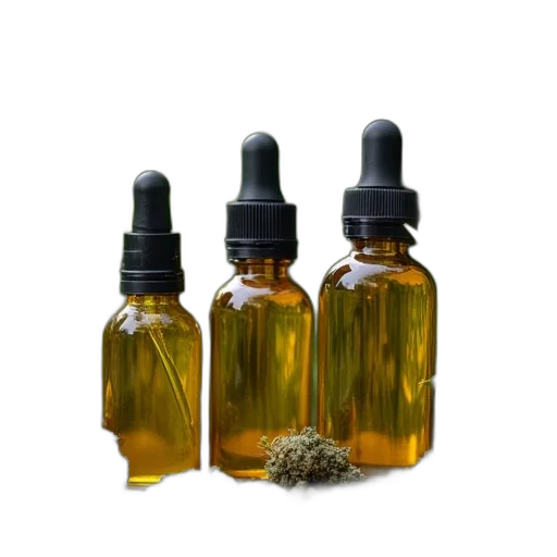 bottle, various, bottles, cannabis transparent PNG cut-out