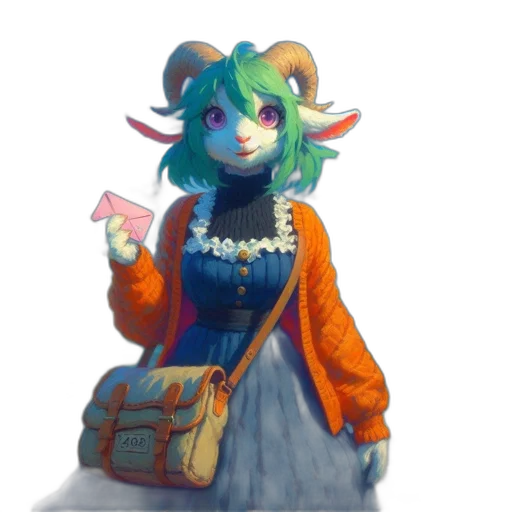 dress, staff, jacket, dragon, concept art, fantasy art, watercolor, pixel art transparent PNG cut-out