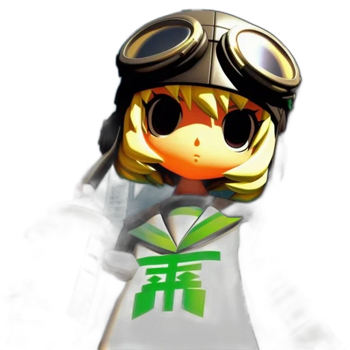 staff, mask, robot, weapon, pixel art, 3d render, concept art, photorealistic transparent PNG cut-out