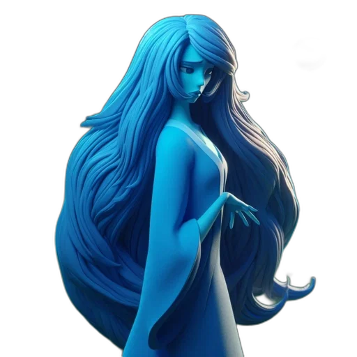 hair, dress, concept art, fantasy art transparent PNG cut-out
