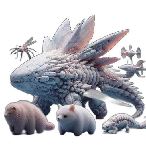 dragon, creature, animal, concept art, fantasy art, 3d render, photorealistic, pastel transparent PNG cut-out