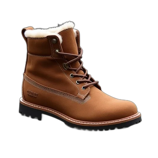 shoes, 3d render, timber, hiker, warm, suedy, style, high transparent PNG cut-out