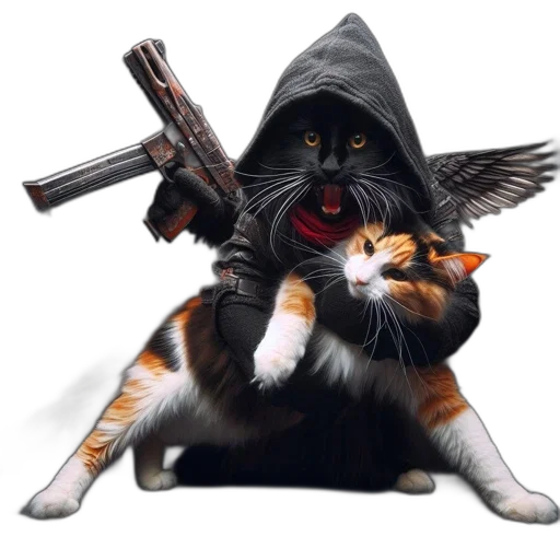 weapon, animal, staff, concept art, pixel art, fantasy art, photorealistic, two transparent PNG cut-out