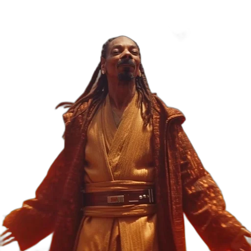 man, dreads, robe-like, outfit, throws, marijuana, into, flaming transparent PNG cut-out
