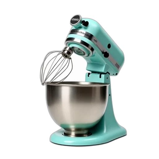 robot, food, turquoise, kitchenaid, stand, mixer, stainless, steel transparent PNG cut-out