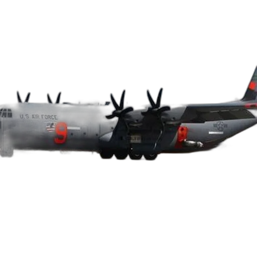 weapon, 3d render, concept art, air, force, c-130, hercules, aircraft transparent PNG cut-out