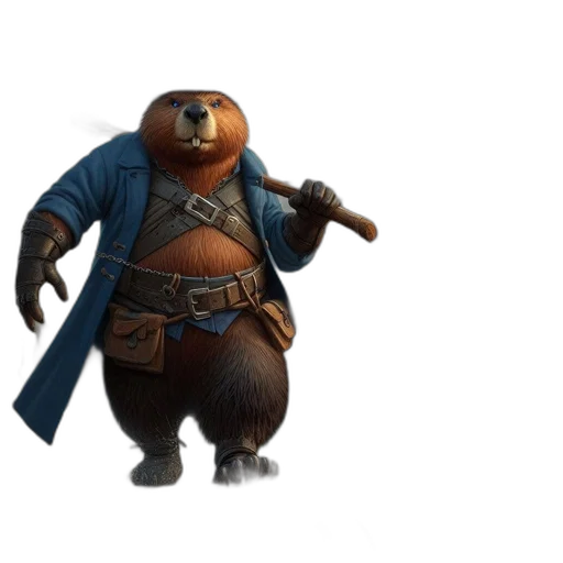 jacket, staff, animal, creature transparent PNG cut-out
