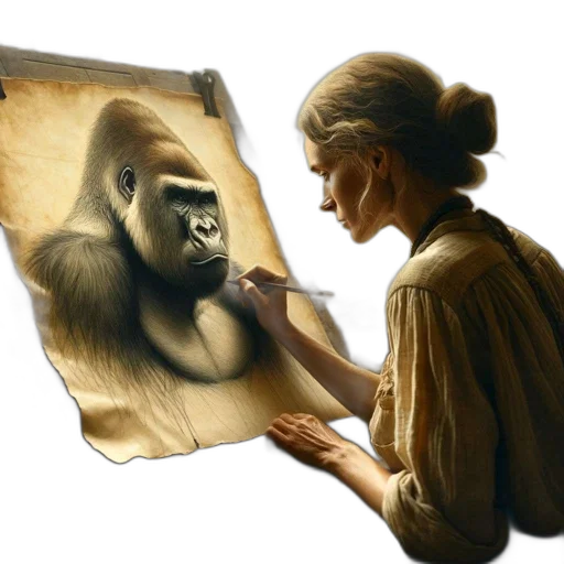 animal, creature, face, mask, photorealistic, oil painting, concept art, fantasy art transparent PNG cut-out