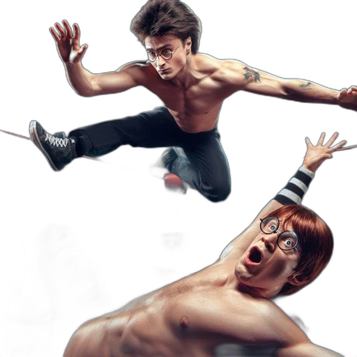 concept art, comic book art, photorealistic, fantasy art, dimly, lit, wrestling, ring transparent PNG cut-out