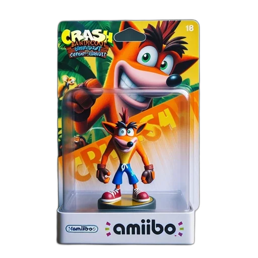 creature, animal, concept art, 3d render, amiibo, figure, crash, bandicoot transparent PNG cut-out