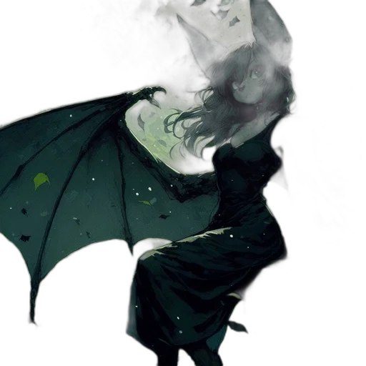 dragon, mask, creature, umbrella, concept art, fantasy art, watercolor, comic book art transparent PNG cut-out