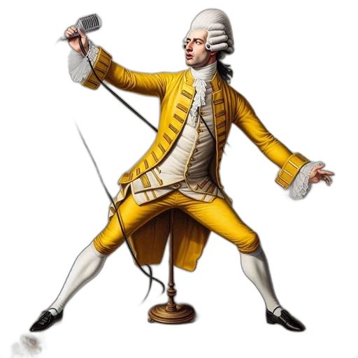 staff, jacket, weapon, sword, concept art, historical, figure, likely transparent PNG cut-out