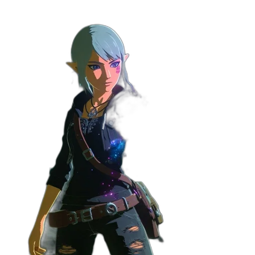 staff, weapon, face, jacket, concept art, 3d render, cyberpunk, fantasy art transparent PNG cut-out