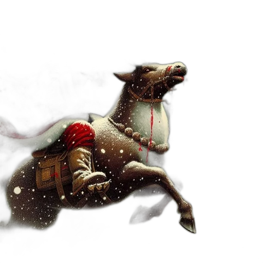 dragon, animal, creature, fantasy art, concept art, photorealistic, pixel art, snow transparent PNG cut-out