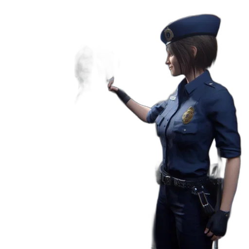 staff, weapon, jacket, robot, concept art, photorealistic, 3d render, fantasy art transparent PNG cut-out